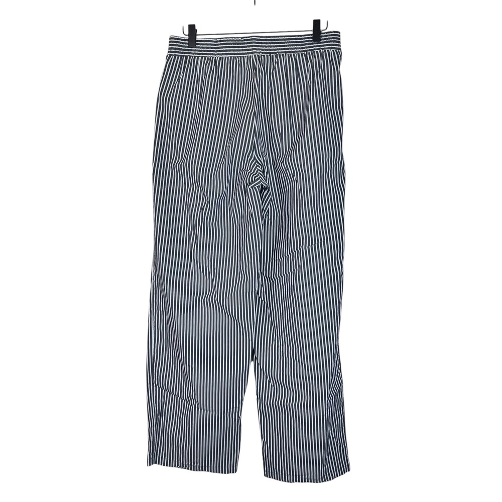 Lioness Navy Blue White Striped Elastic Waist Pajama Pants Small - Picture 3 of 11